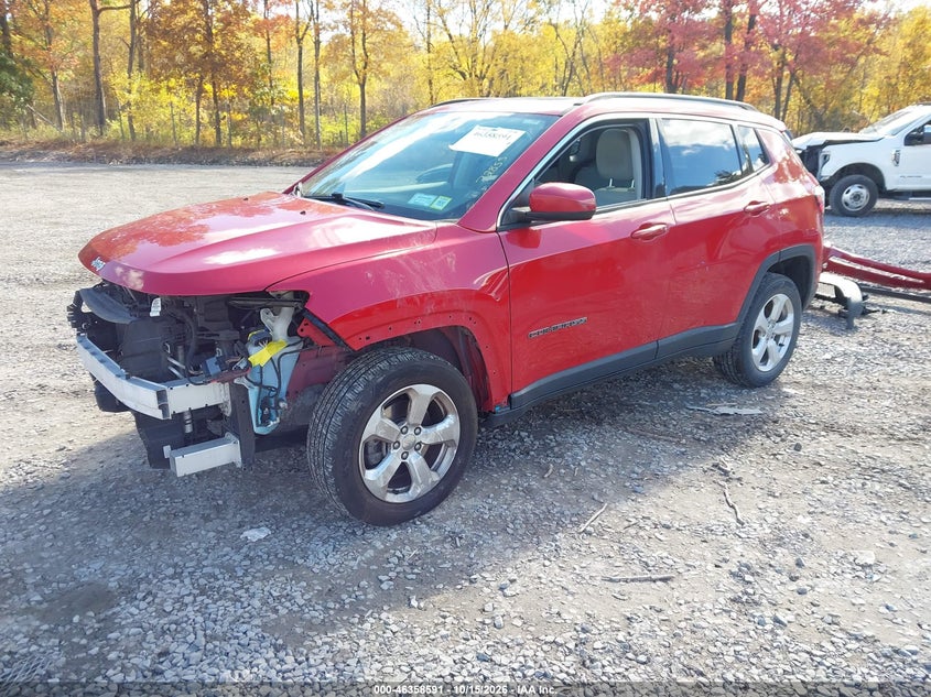 Vin: 3c4njdbb5kt599489, lot: 46858870, jeep compass latitude 4x4 20192