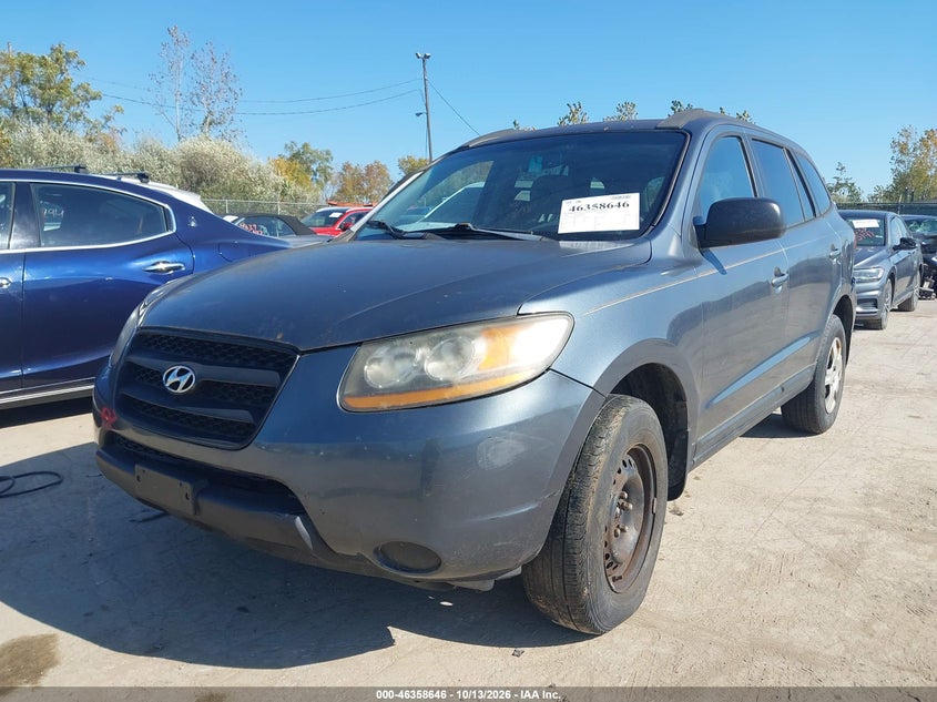 2009 Hyundai Santa Fe Gls, Обычный износ, IAAI, VIN 5NMSG13D99H245823 — фото 2