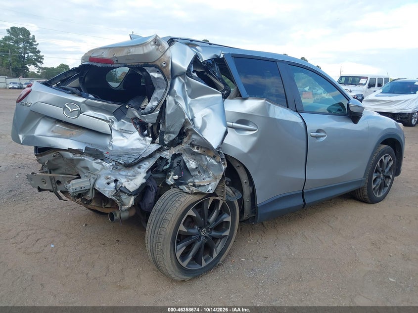 Vin: jm3ke2dy7g0706096, lot: 46858953, mazda cx-5 grand touring 20164