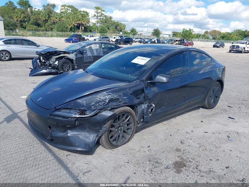 Vin: 5yj3e1ea4rf843865, lot: 46858966, tesla model 3 long range dual motor rear-wheel drive/rear-wheel drive 20242