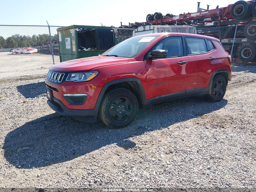 Vin: 3c4njcab2lt151241, lot: 46858967, jeep compass sport fwd 20202