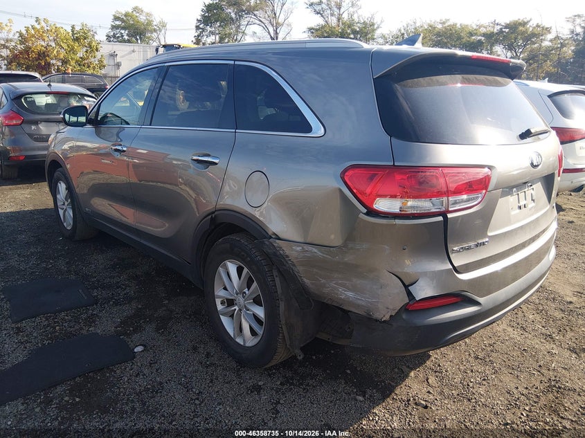 Vin: 5xypgda37jg403012, lot: 46859014, kia sorento 2.4l lx 20183