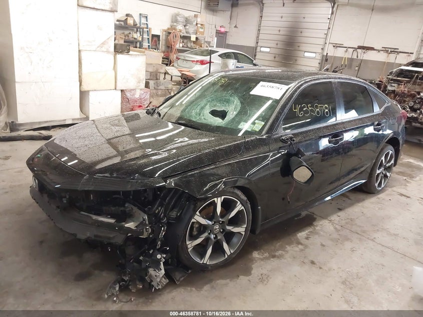 Vin: 2hgfe4f80sh337820, lot: 46859060, honda civic hybrid sport/sport touring 20252