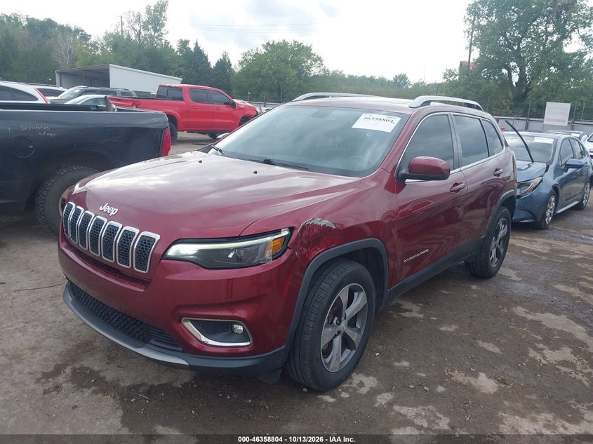 2019 Jeep Cherokee Limited 4X4, Right Side, IAAI, VIN 1C4PJMDN9KD117631 — photo 2
