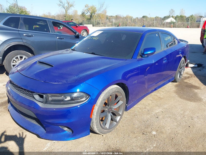 Vin: 2c3cdxgj7kh535340, lot: 46859090, dodge charger scat pack rwd 20192
