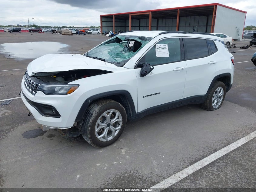 Vin: 3c4njdbn4st600884, lot: 46859178, jeep compass latitude 4x4 20252