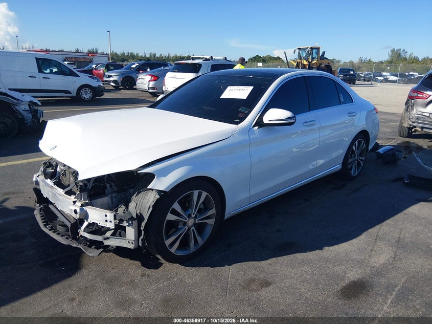 Vin: wddwf4jb6gr165501, lot: 46859196, mercedes-benz c 300 20162