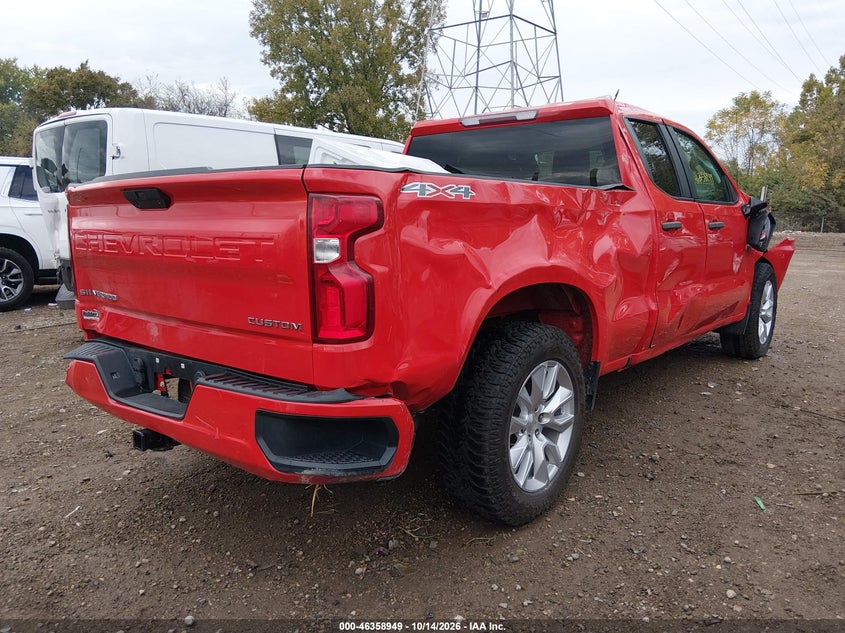 Vin: 1gcrybek2lz283779, lot: 46859228, chevrolet silverado 1500 4wd  standard bed custom 20204