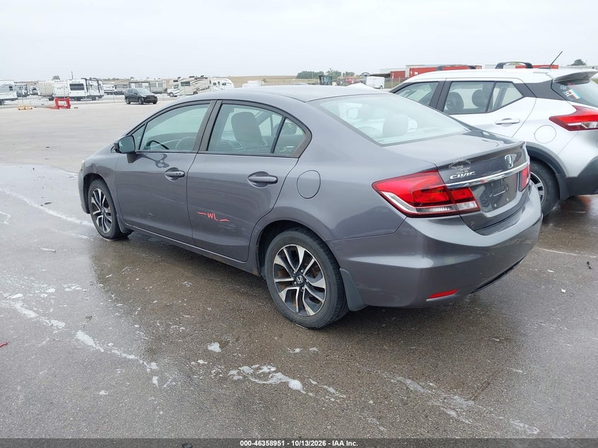 Vin: 19xfb2f81ee019023, lot: 46859230, honda civic ex 20143