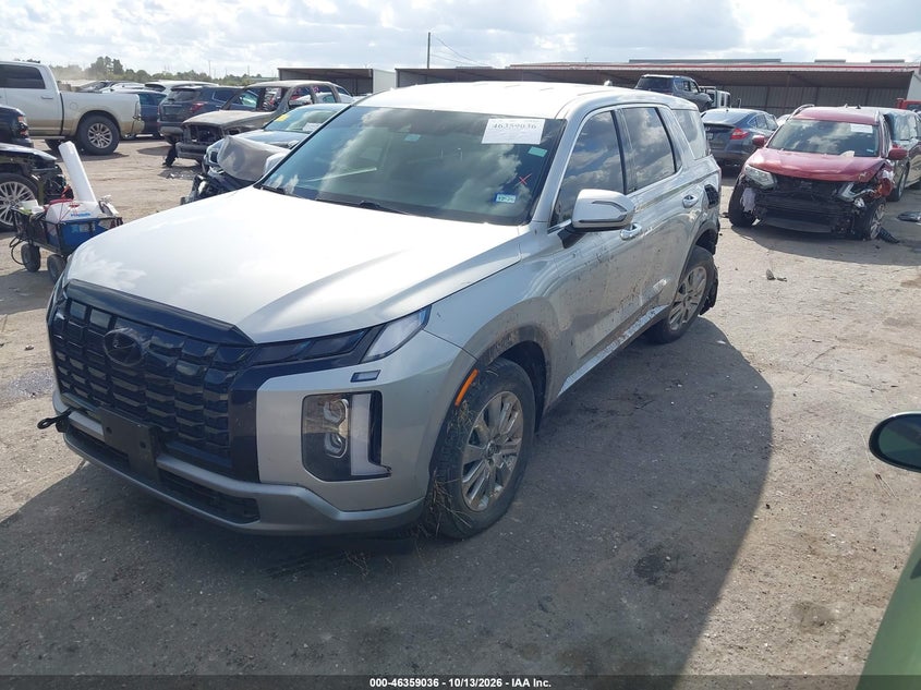 2023 Hyundai Palisade Se, Front & Rear, IAAI, VIN KM8R14GE5PU551729 — photo 2