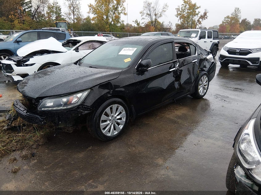 2013 Honda Accord Ex-L V-6, All Over, IAAI, VIN 1HGCR3F8XDA015978 — photo 2