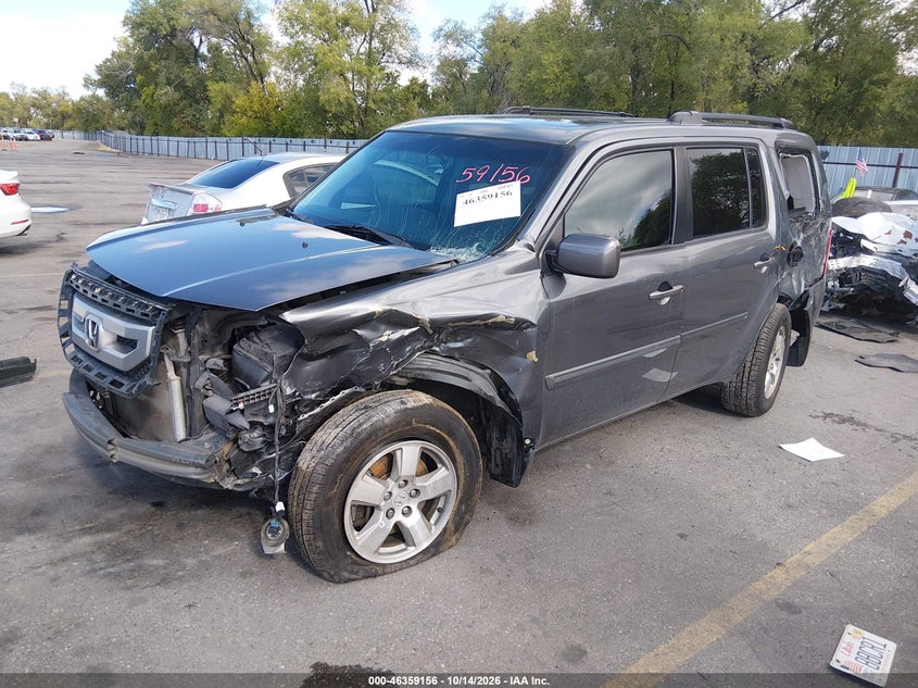 2011 Honda Pilot Ex-L, Left Side, IAAI, VIN 5FNYF3H78BB056826 — photo 2