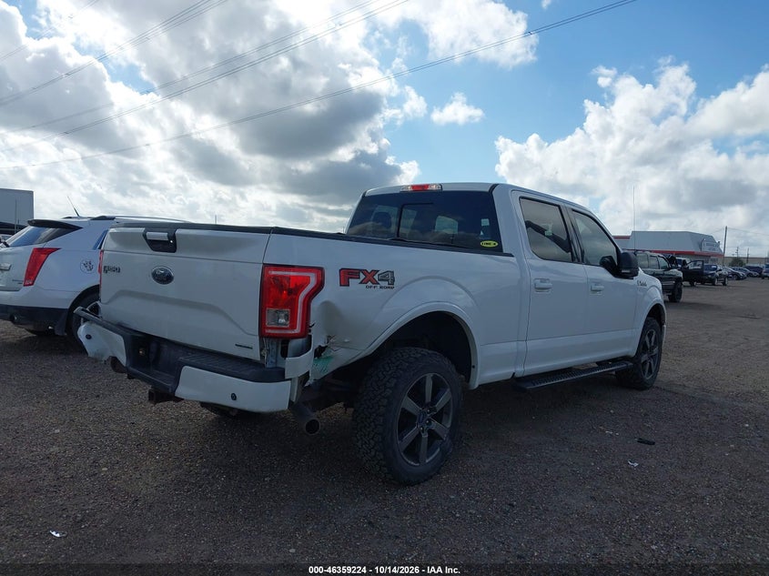 Vin: 1ftfw1ef9gfc21521, lot: 46859503, ford f-150 xlt 20164