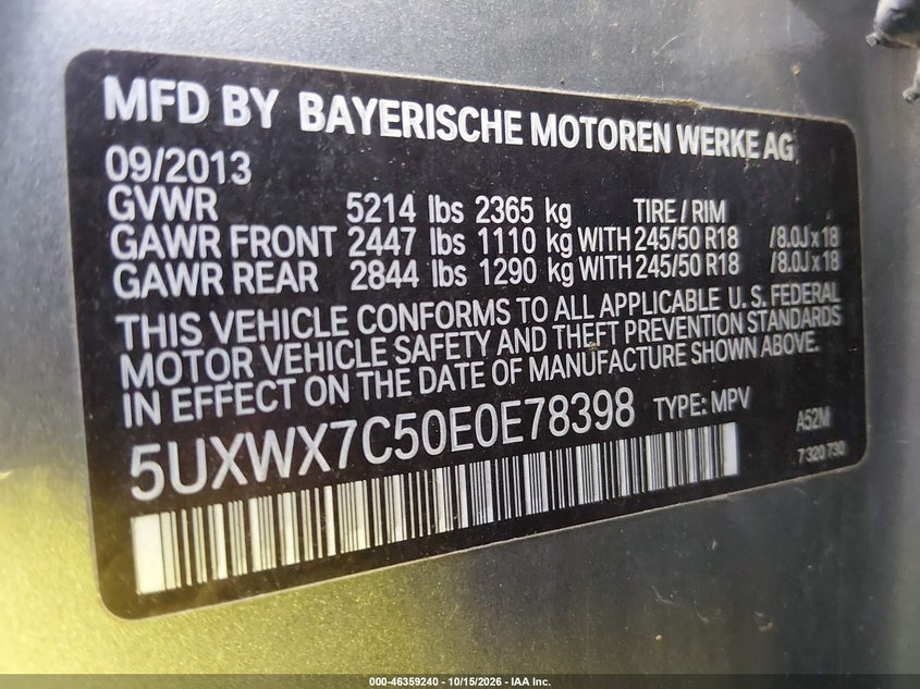 2014 BMW X3 XDRIVE35I · Фото 9