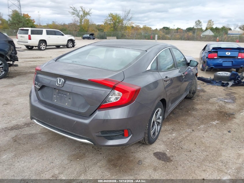 Vin: 2hgfc2f66kh573395, lot: 46859585, honda civic lx 20194
