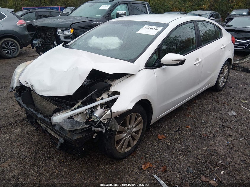 2014 Kia Forte Lx, По кругу, IAAI, VIN KNAFX4A62E5126710 — фото 2