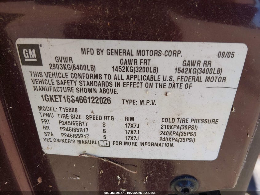 2006 GMC ENVOY XL SLT · Фото 9