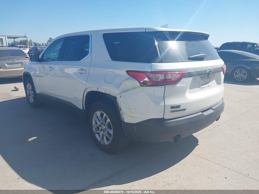 Vin: 1gnerfkw5lj110516, lot: 46859657, chevrolet traverse fwd ls 20203