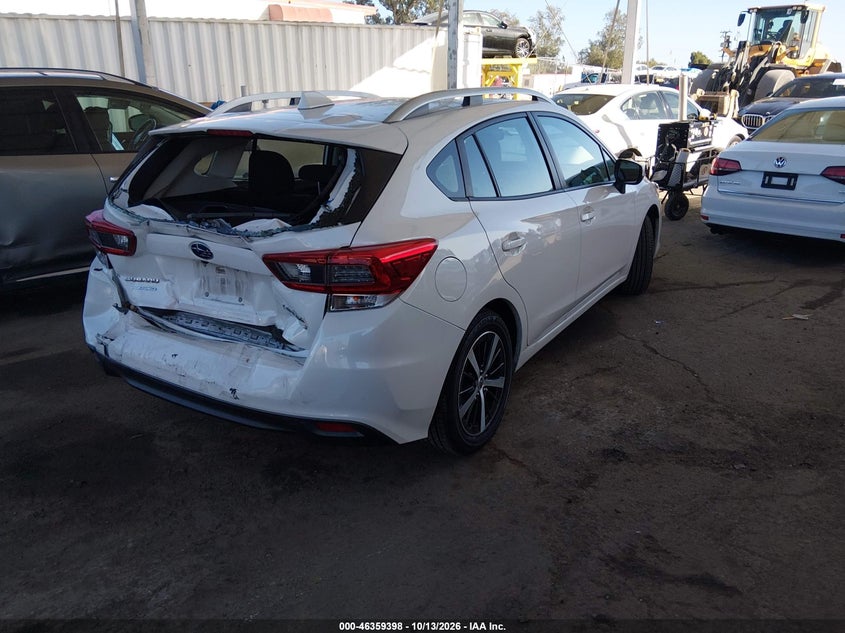 Vin: 4s3gtad67l3733501, lot: 46859677, subaru impreza premium 5-door 20204