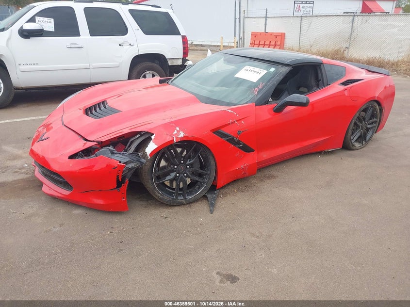 Vin: 1g1yh2d76h5114977, lot: 46859780, chevrolet corvette stingray z51 20172
