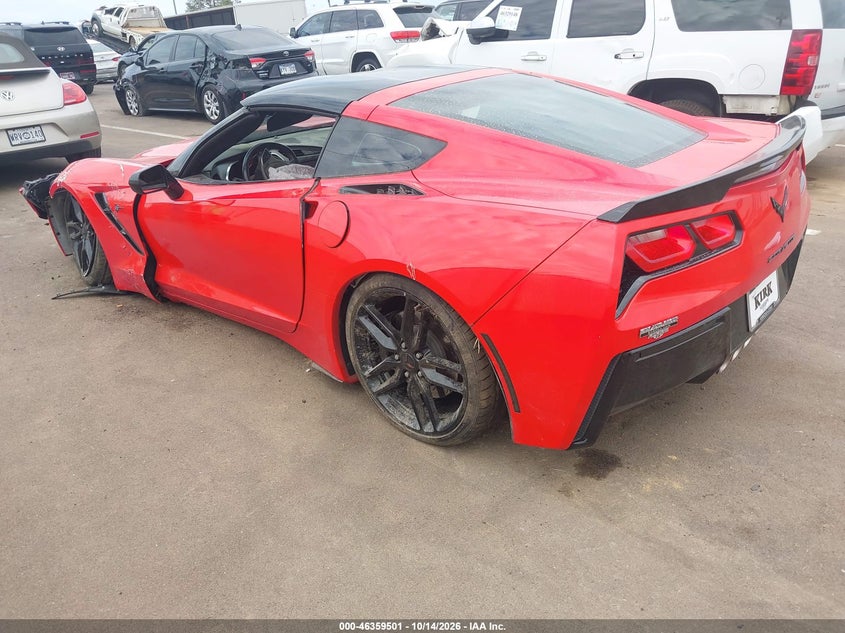 Vin: 1g1yh2d76h5114977, lot: 46859780, chevrolet corvette stingray z51 20173
