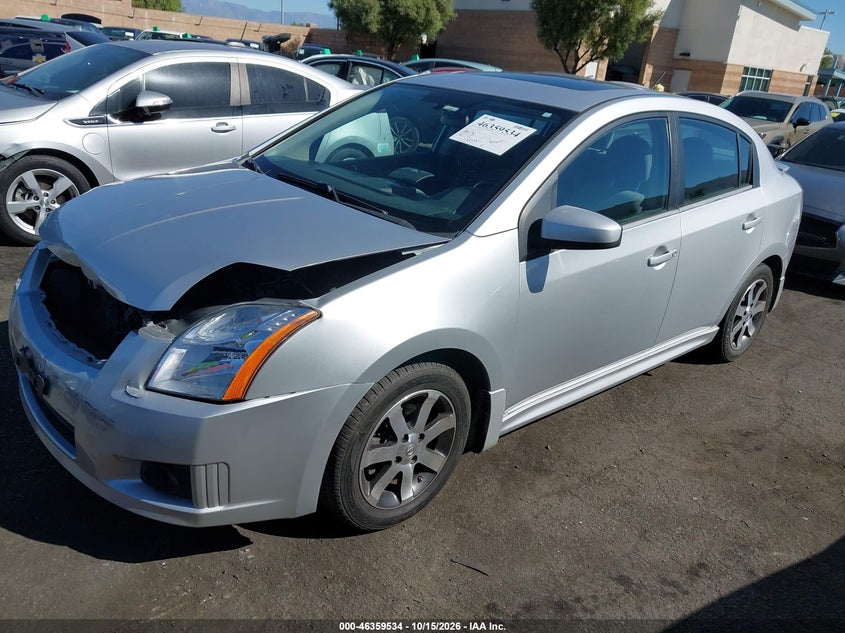 2012 Nissan Sentra 2.0 Sr, Front End, IAAI, VIN 3N1AB6AP3CL732582 — photo 2