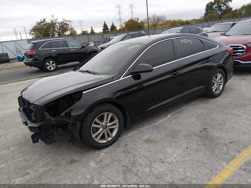 2016 Hyundai Sonata Se, Front End, IAAI, VIN 5NPE24AF7GH328796 — photo 2