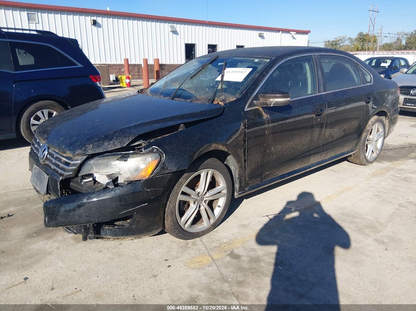 Vin: 1vwbn7a33ec112340, lot: 46859861, volkswagen passat 2.0l tdi se 20142
