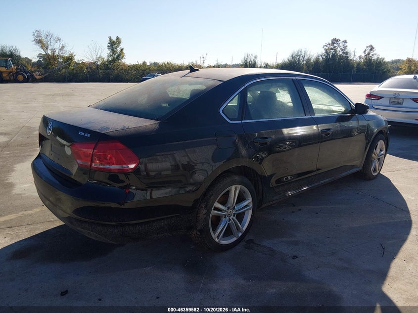 Vin: 1vwbn7a33ec112340, lot: 46859861, volkswagen passat 2.0l tdi se 20143
