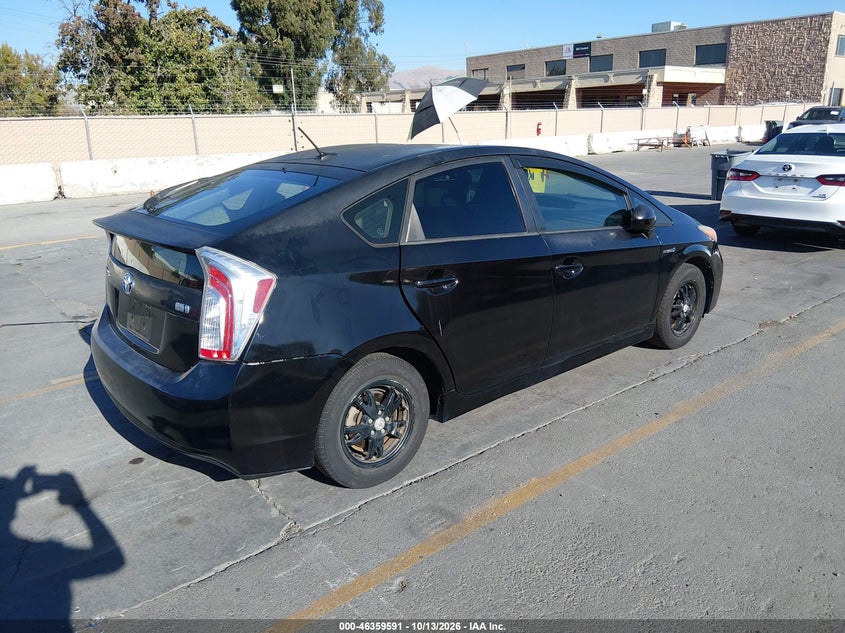 Vin: jtdkn3du6c5461560, lot: 46859870, toyota prius four 20124