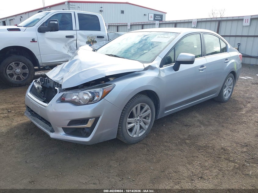 2016 Subaru Impreza 2.0I Premium, Удар спереди, IAAI, VIN JF1GJAB6XGH019093 — фото 2