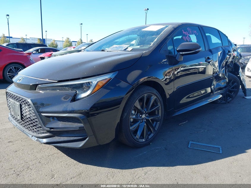 2023 Toyota Corolla Se, Front & Rear, IAAI, VIN 5YFP4MCE4PP163431 — photo 2
