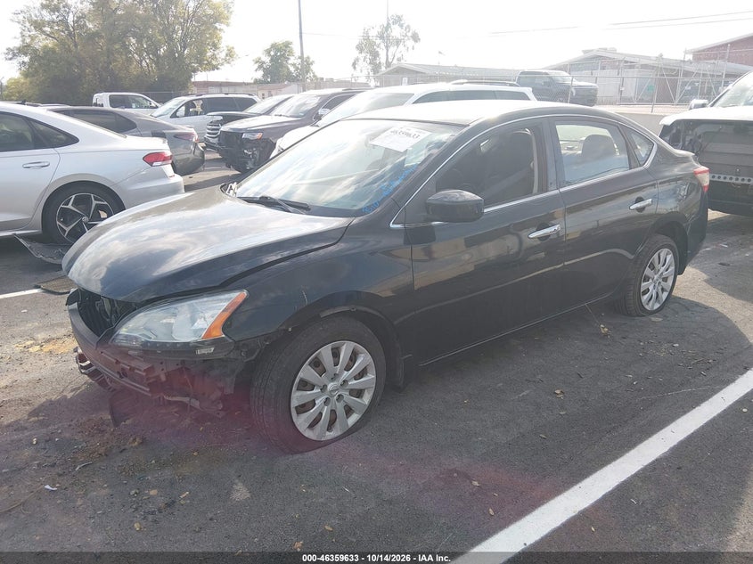2014 Nissan Sentra Sv, Front End, IAAI, VIN 3N1AB7AP6EY286231 — photo 2