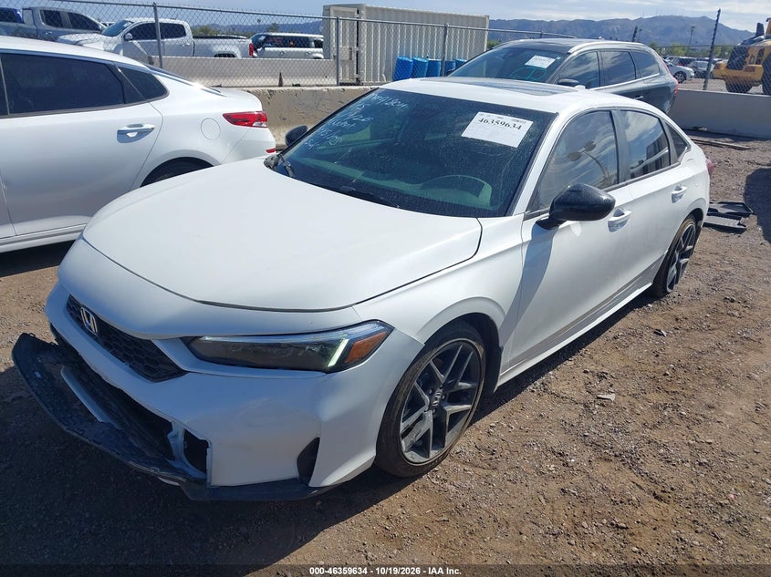 Vin: 2hgfe4f85th359362, lot: 46859913, honda civic hybrid sport/sport touring 20262