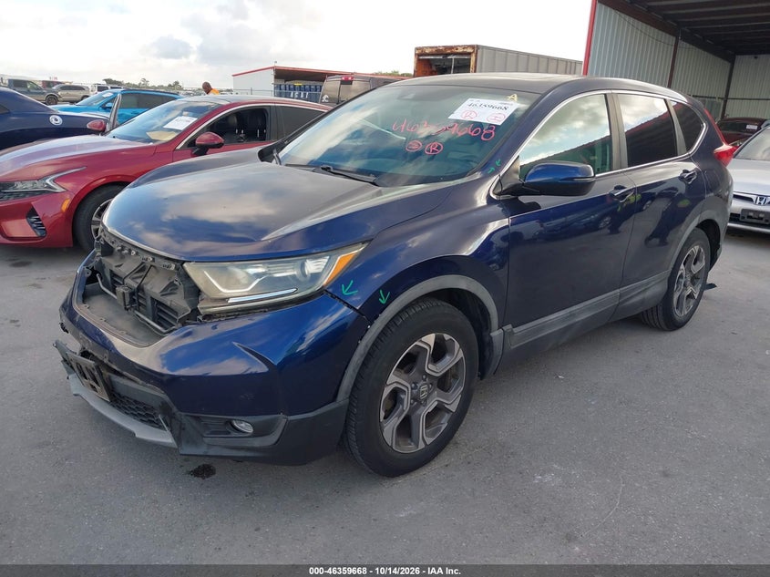 2017 Honda Cr-V Ex, Правый бок, IAAI, VIN 7FARW1H58HE024785 — фото 2