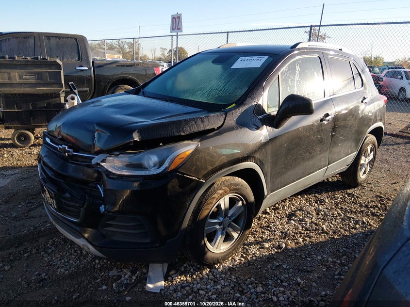 Vin: 3gncjlsb8kl378459, lot: 46859980, chevrolet trax lt 20192
