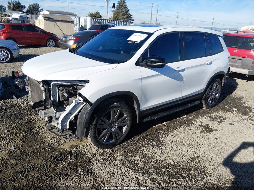 2020 Honda Passport Awd Ex-L, Front & Rear, IAAI, VIN 5FNYF8H59LB009981 — photo 2
