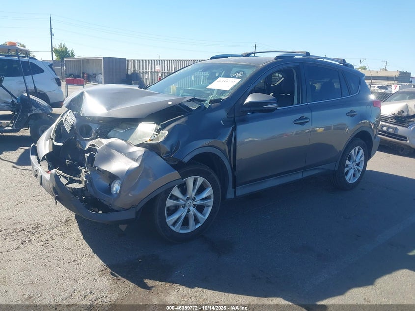 Vin: 2t3dfrev4fw382627, lot: 46860051, toyota rav4 limited 20152