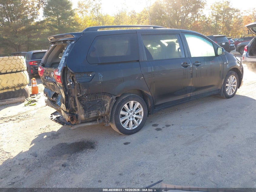 Vin: 5tdjz3dc2hs167159, lot: 46860101, toyota sienna le 7 passenger 20174