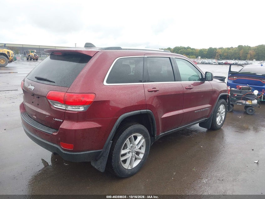 Vin: 1c4rjfag3jc360334, lot: 46860114, jeep grand cherokee laredo e 4x4 20184