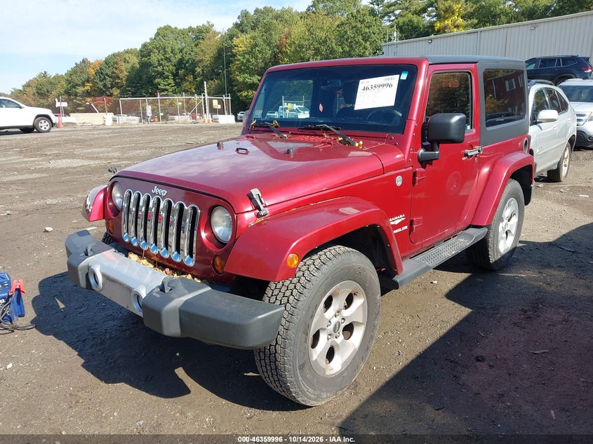 2013 Jeep Wrangler Sahara, Normal Wear & Tear, IAAI, VIN 1C4AJWBG7DL551268 — photo 2
