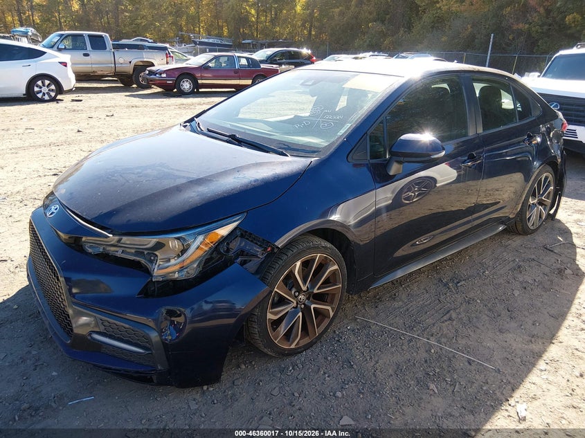 Vin: 5yfs4rce1lp008899, lot: 46860296, toyota corolla se 20202