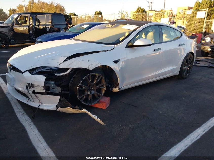 Vin: 5yjsa1e5xnf491864, lot: 46860303, tesla model s dual motor all-wheel drive 20222