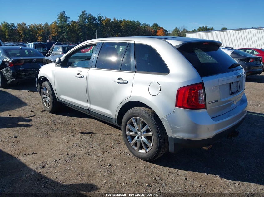 Vin: 2fmdk4jc4dbc48117, lot: 46860329, ford edge sel 20133