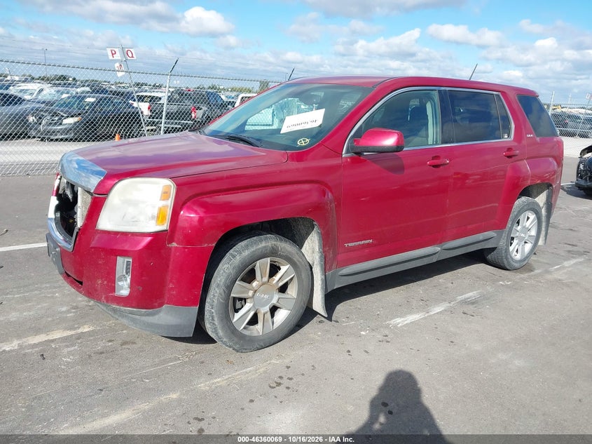 2013 GMC Terrain Sle-1, Удар спереди, IAAI, VIN 2GKFLREK4D6307270 — фото 2