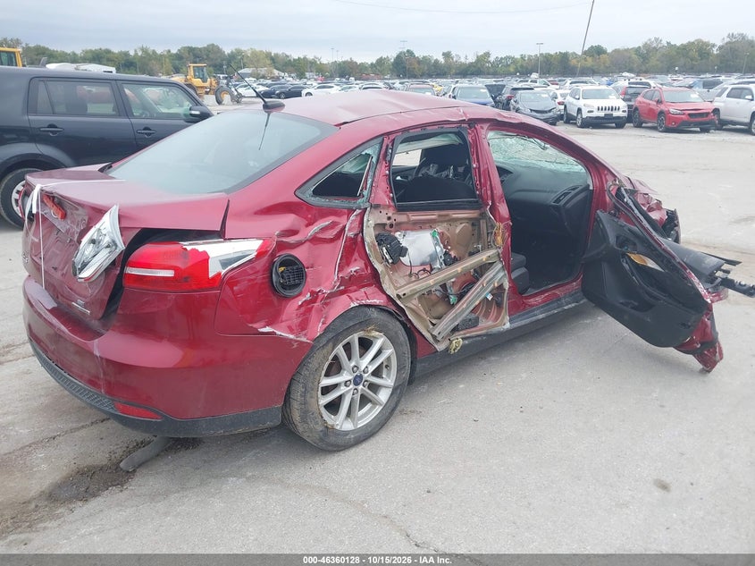Vin: 1fadp3f2xfl346478, lot: 46860407, ford focus se 20154