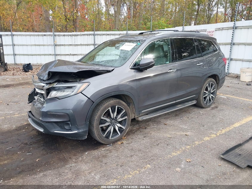Vin: 5fnyf6h02lb049201, lot: 46860436, honda pilot awd elite 20202