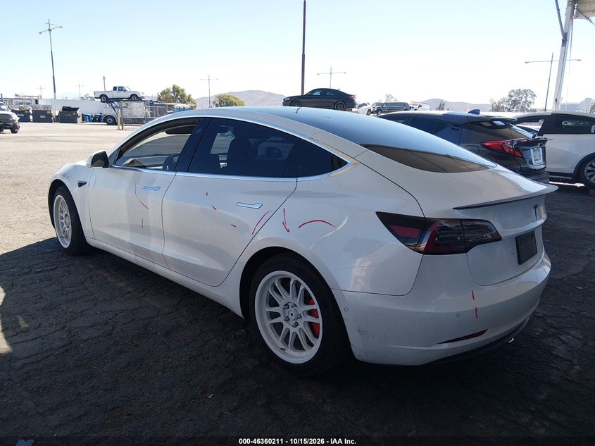 Vin: 5yj3e1eb8kf487127, lot: 46860490, tesla model 3 long range/performance 20193