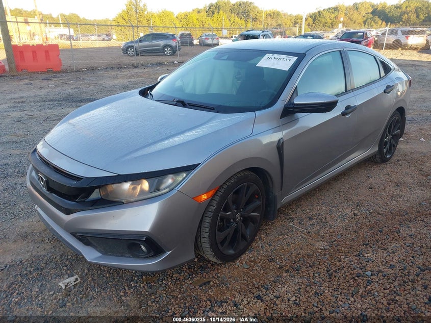 2020 Honda Civic Sport, All Over, IAAI, VIN 2HGFC2F84LH595933 — photo 2