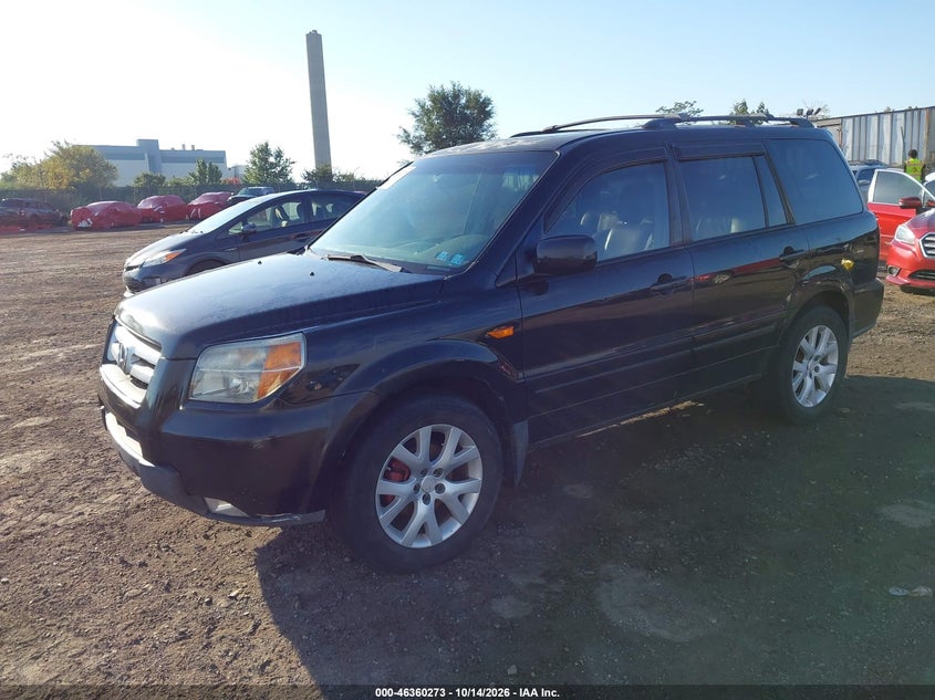2007 Honda Pilot Ex-L, Обычный износ, IAAI, VIN 5FNYF18547B025826 — фото 2
